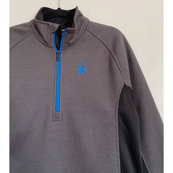 Grey and Black SPYDER 3/4 Zip Sweater Jacket M - Picture 2 of 6